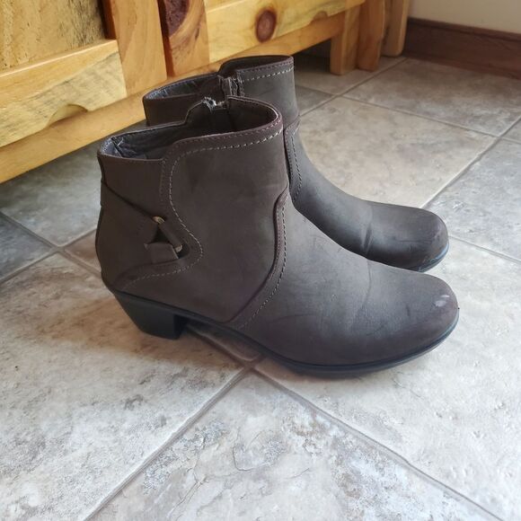 Brown Ankle Boots Size 7.5 - Picture 4 of 11